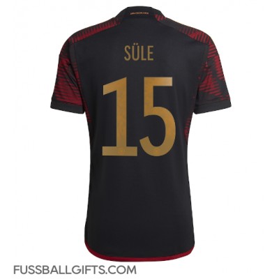 Deutschland Niklas Sule #15 Fußballbekleidung Auswärtstrikot WM 2022 Kurzarm